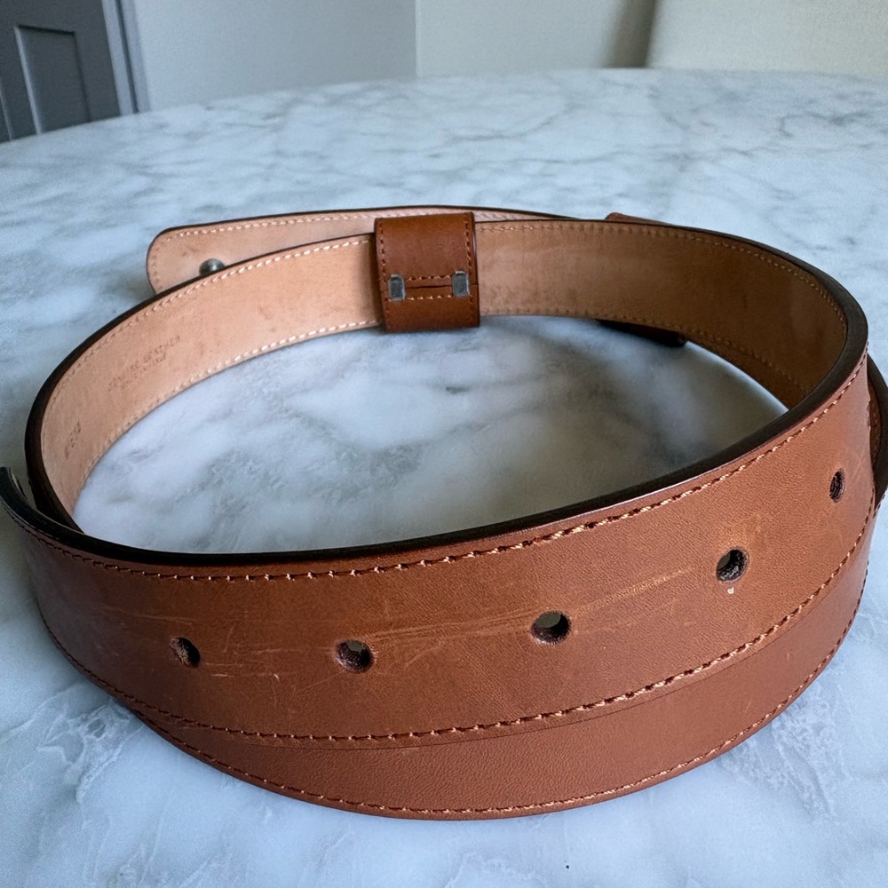 Brooks Brothers Cognac Calfskin Belt - Picture 9 of 9